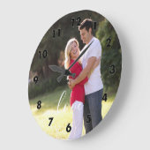 Couple Foto Große Wanduhr (Winkel)