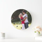 Couple Foto Große Wanduhr (Zuhause)