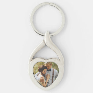 Couple Foto Heart Keychain Schlüsselanhänger