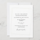 Couple Foto Lavender Foliage Modern Wedding Invit Einladung (Rückseite)