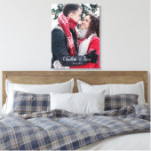 Couple Foto - Namen - Canvas Print Leinwanddruck (Insitu (Schlafzimmer))