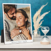 Couple Foto New Wedding Erinnerungen Easel Fotoplatte (Seite)