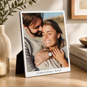 Couple Foto New Wedding Erinnerungen Easel Fotoplatte