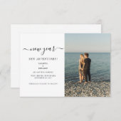 Couple Foto New Year Adventures Save the Date (Vorne/Hinten)