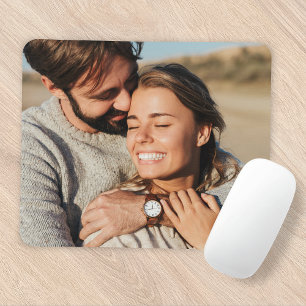 Couple Foto Newlyweds Mousepad