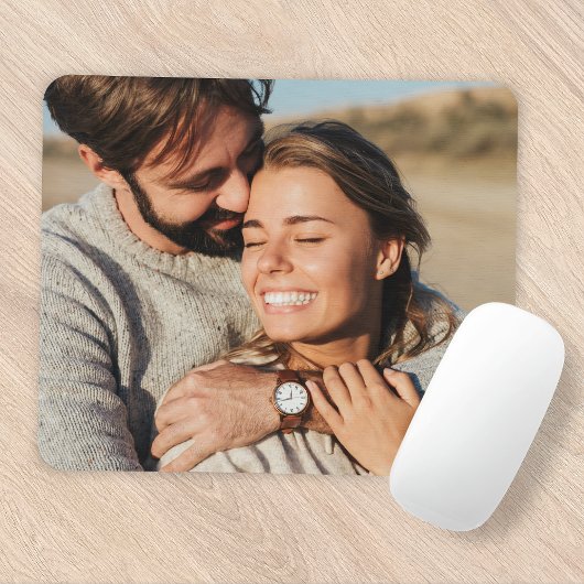 Couple Foto Newlyweds Mousepad
