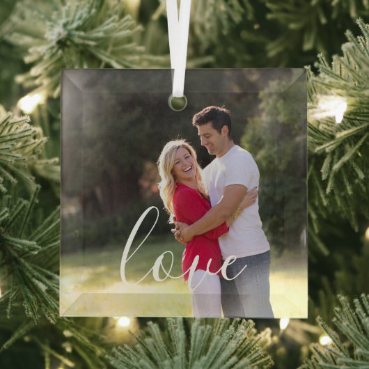 Couple Foto Ornament Aus Glas (Insitu)