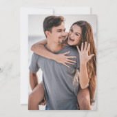 Couple Foto Palm Tree Save the Date (Rückseite)