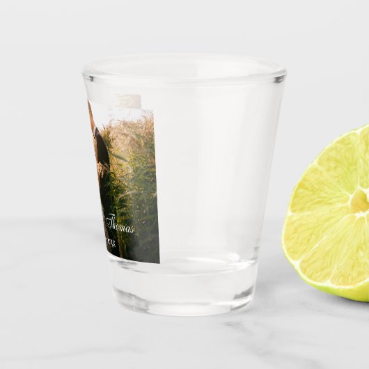 Couple Foto Personalisiert Wedding Schnapsglas (Rechts)