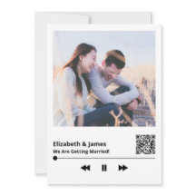 Couple Foto QR Code Einzigartige Einladung zur Hoc