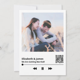 Couple Foto QR Code Einzigartige Einladung zur Hoc