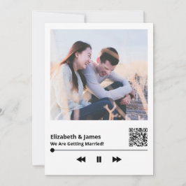 Couple Foto QR Code Einzigartige Einladung zur Hoc