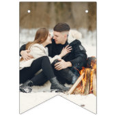 Couple Foto Royal Blue Brautparty Wimpelkette (Zweite Fahne)