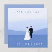 Couple Foto Save the Date Card (Vorne/Hinten)