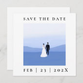 Couple Foto Save the Date Card (Vorne/Hinten)