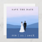 Couple Foto Save the Date Card (Vorne/Hinten)