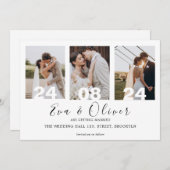 Couple Foto Uni Einfache Hochzeit Einladung (Vorne/Hinten)