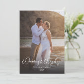 Couple Foto Warmwant Holiday Card Feiertagskarte (Stehend Vorderseite)