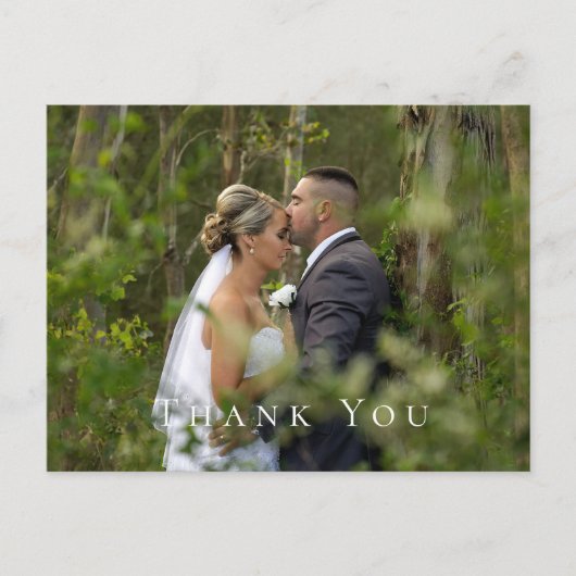 Couple Foto Wedding Danke Postcard Postkarte (Vorderseite)