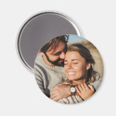 Couple Foto Wedding Magnet (Vorderseite/Rückseite)