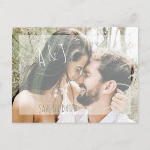 Couple Foto Wedding Save the Date Website Ankündigungspostkarte