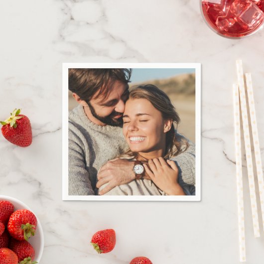 Couple Foto Wedding Serviette (Beispiel)