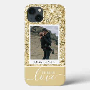 Couple Foto White Gold Glitzer Sparkle Luxus Case-Mate iPhone Hülle