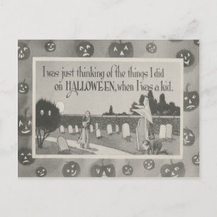 Couple Friedhof Graveyard Ghost Prank Postkarte