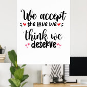Couple Geschenk akzeptieren wir die Liebe Poster (Heimbüro)