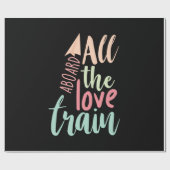 Couple-Geschenk Die gesamte Liebe Zug Geschenkpapier (Flach)