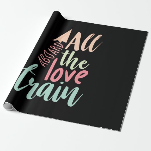 Couple-Geschenk Die gesamte Liebe Zug Geschenkpapier (Ungerollt)