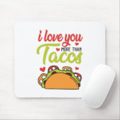 Couple Geschenk I Liebe Sie mehr als Tacos Mousepad (Mit Mouse)