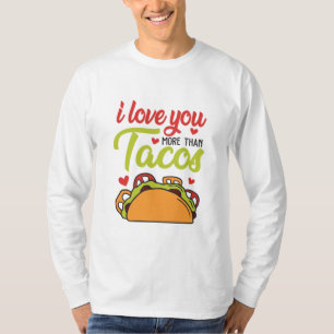 Couple Geschenk I Liebe Sie mehr als Tacos T-Shirt