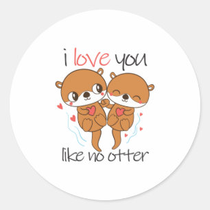 Couple Geschenk I Liebe Sie mögen keine andere Runder Aufkleber