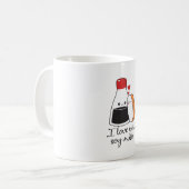 Couple Geschenk I Liebe Sie Soy viel Kaffeetasse (Vorderseite Links)