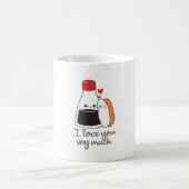 Couple Geschenk I Liebe Sie Soy viel Kaffeetasse (Mittel)