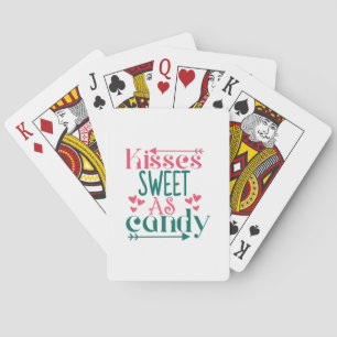 Couple Geschenk Kisses Sweet As Candy Spielkarten