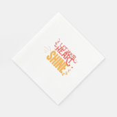 Couple-Geschenk Lasse Ihr Herz Serviette (Ecke)