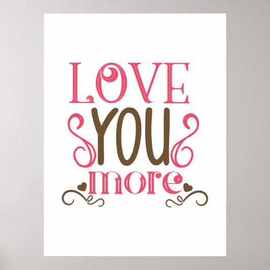 Couple-Geschenk-Liebe Mehr Poster (Vorne)