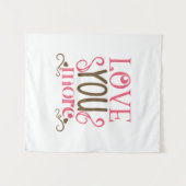 Couple-Geschenk-Liebe Mehr Wandteppich (Vorderseite (Horizontal))