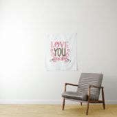 Couple-Geschenk-Liebe Mehr Wandteppich (Beispiel)
