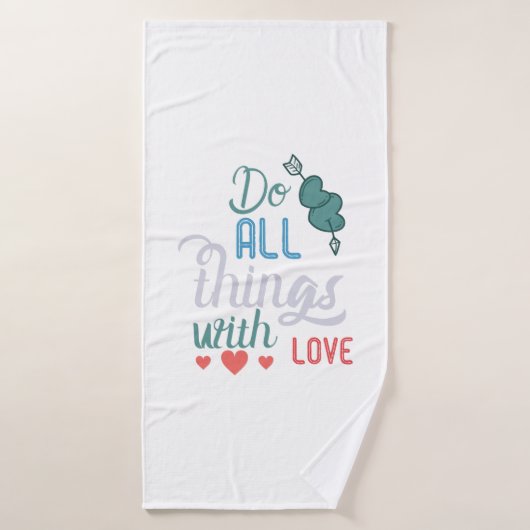 Couple-Geschenk machen alles mit Liebe Badehandtuch (Badehandtuch)