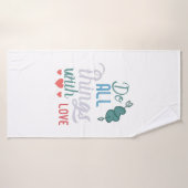 Couple-Geschenk machen alles mit Liebe Badehandtuch (Badehandtuch)