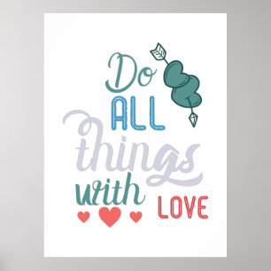 Couple-Geschenk machen alles mit Liebe Poster