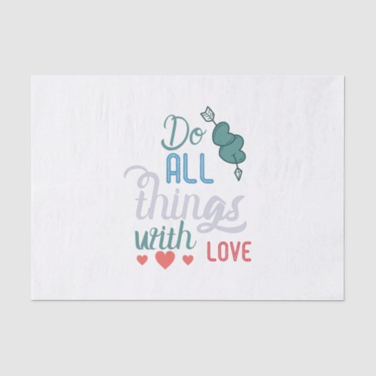 Couple-Geschenk machen alles mit Liebe Seidenpapier (Vorderseite)