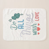 Couple-Geschenk machen alles mit Liebe Sherpadecke (Vorderseite (Horizontal))