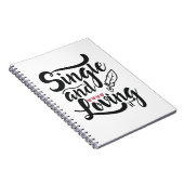 Couple-Geschenk Single und Liebe Notizblock (Rechte Seite)