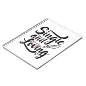 Couple-Geschenk Single und Liebe Notizblock (Linke Seite)
