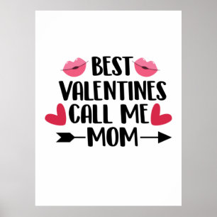 Couple-Geschenke Beste Valentine nennen mich Mama Poster