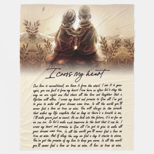 Couple Geschenke | Für meinen Seelenverwandten übe Fleecedecke (Vorderseite)